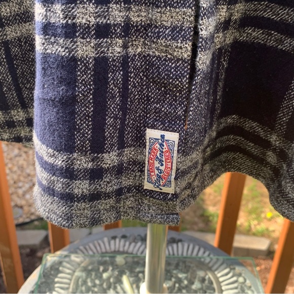 Flag & Anthem Northway LS Single Pocket Flannel Shirt | XL | Navy/Grey NEW!! - Picture 11 of 13